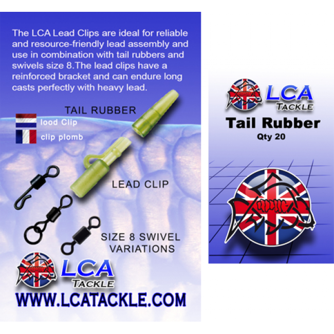 Шлаух за клипс LCA Force Range Tailrubber Transparent Green, 20 броя, зелени | CARPMOJO.com