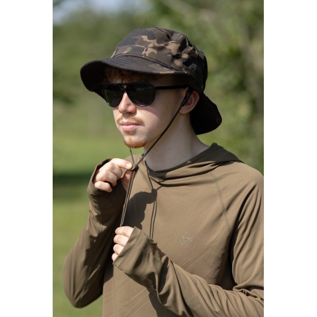 Слънцезащитна блуза Korda UPF Hooded Top Dark Khaki | CARPMOJO.com