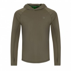 Слънцезащитна блуза Korda UPF Hooded Top Dark Khaki