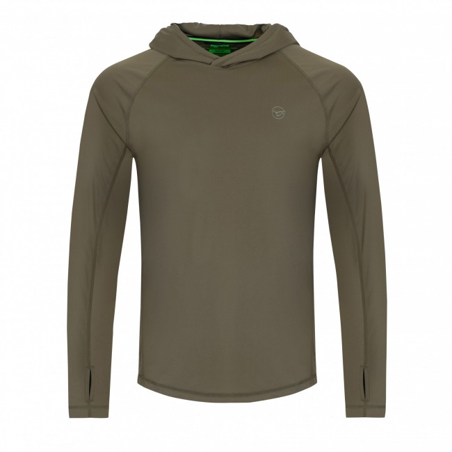 Слънцезащитна блуза Korda UPF Hooded Top Dark Khaki | CARPMOJO.com