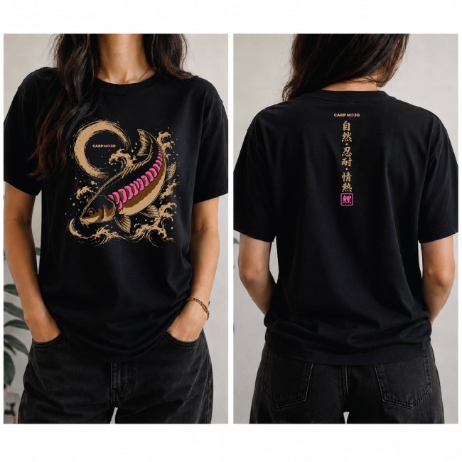 Тениска CARP MOJO JAPANESE KOI PINK | CARPMOJO.com