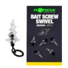 Винт за стръв с вирбел KORDA Micro Ring Swivel Bait Screw Medium 5бр. | CARPMOJO.com