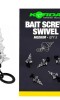 Винт за стръв с вирбел KORDA Micro Ring Swivel Bait Screw Medium 5бр.