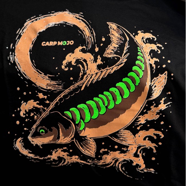Тениска CARP MOJO JAPANESE KOI GREEN | CARPMOJO.com