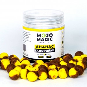 Топчета за стръв MOJO MAGIC BAITS Ананас и Гадорийки Halfness Wafter 12mm 40g