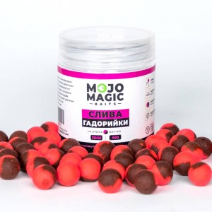 Топчета за стръв MOJO MAGIC BAITS Слива и Гадорийки Halfness Wafter 12mm 40g