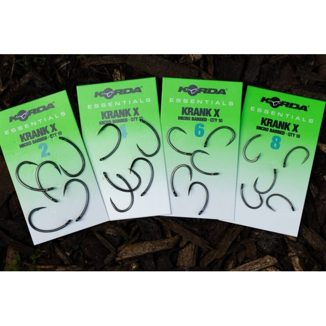 Куки KORDA Essentials Krank X 10бр. | CARPMOJO.com