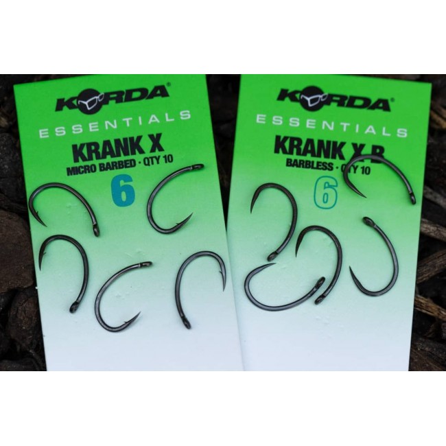 Куки KORDA Essentials Krank X 10бр. | CARPMOJO.com