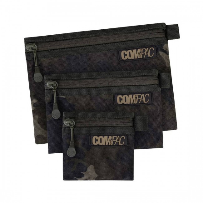 Комплект органайзери KORDA Compac Wallets Set of 3 Dark Kamo | CARPMOJO.com