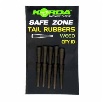 Шлаух за клипс KORDA Tail Rubbers Weedy Green 10бр.