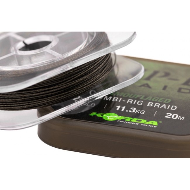 Плетено влакно за монтажи KORDA Slip-D Braid 25lb 20m | CARPMOJO.com
