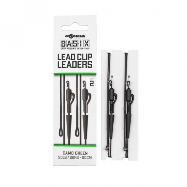 Готови монтажи KORDA Basix Lead Clip Leaders 2бр. | CARPMOJO.com