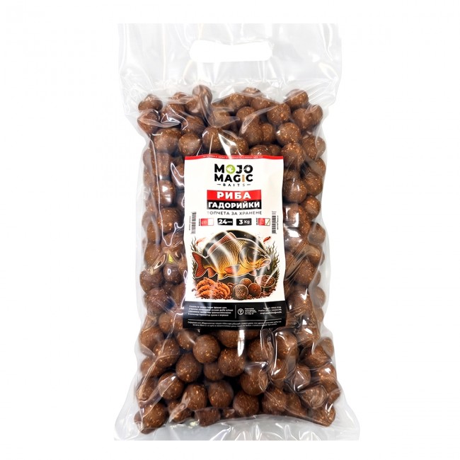 Протеинови топчета MOJO MAGIC BAITS Риба и Гадорийки 3kg | CARPMOJO.com