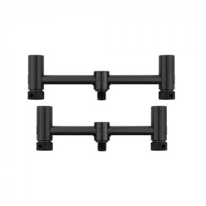 Бъзбар FOX Black Label Carbon Adjustable 2 Rod Buzz Bars (110mm - 125mm)