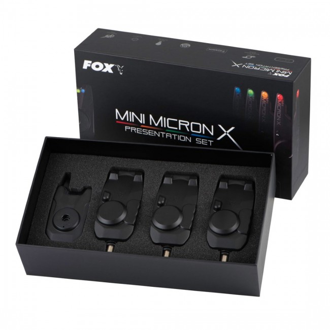 Сигнализатори 3+1 FOX Mini Micron X 3-Rod Set | CARPMOJO.com