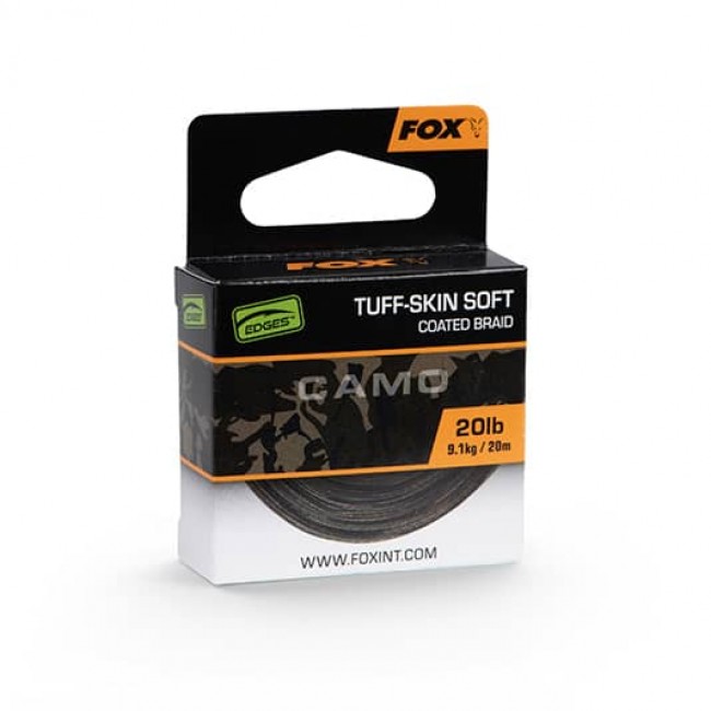 Плетено влакно с покритие FOX Edges Tuff-Skin Soft - 35lb/15.8kg 20m | CARPMOJO.com