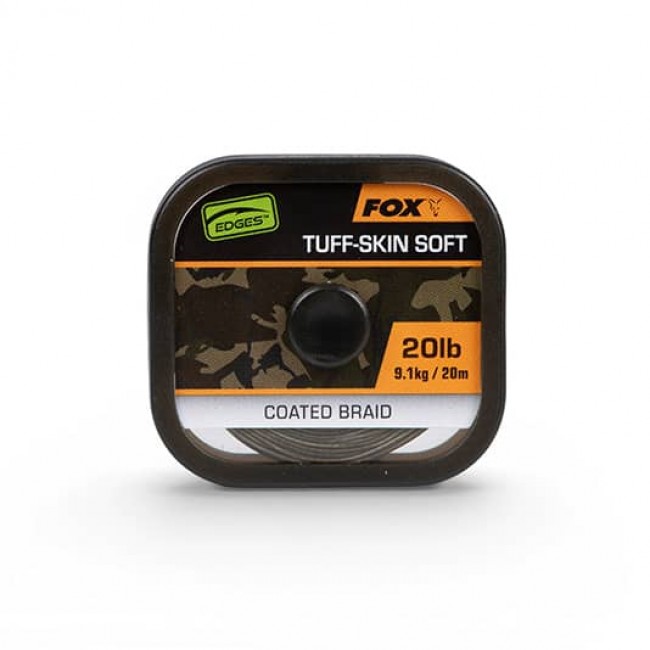 Плетено влакно с покритие FOX Edges Tuff-Skin Soft - 35lb/15.8kg 20m | CARPMOJO.com