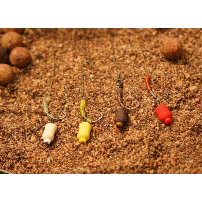 Топчета за стръв OMC Paella Boosted Fluoro Wafter White and Yellow 10x14mm | CARPMOJO.com