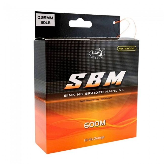 Плетено влакно за основна линия KATRAN SBM Orange, 600m | CARPMOJO.com