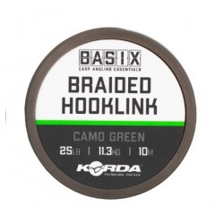 Плетено влакно без покритие KORDA Basix Braided Hooklink 25lb, 10m