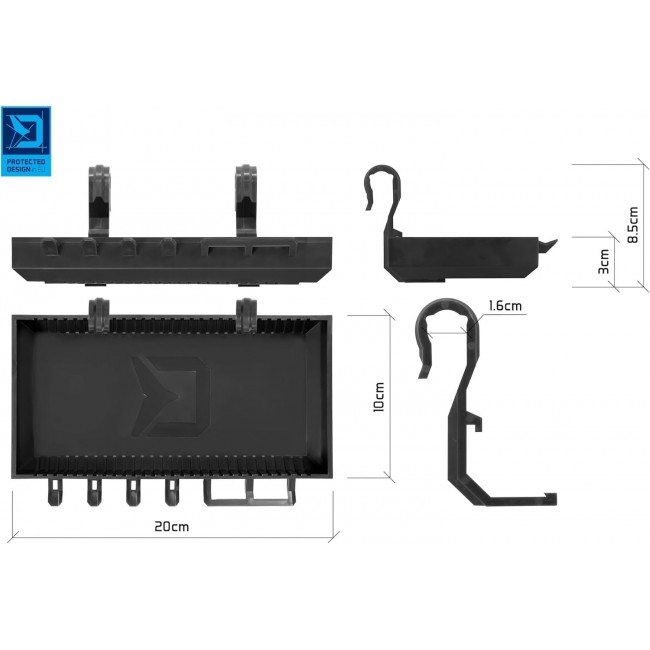 Масичка за стойка DELPHIN ShelfPOD Black | CARPMOJO.com