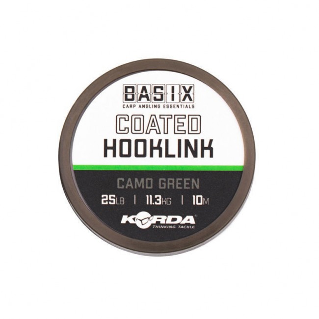 Плетено влакно с покритие KORDA Basix Coated Hooklink 10m | CARPMOJO.com