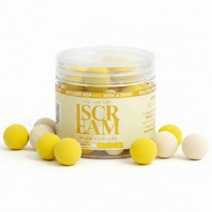 Топчета за стръв OMC I-Scream Boosted Fluoro Pop-Up White and Yellow 14mm