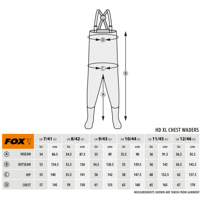Гащеризон за газене FOX HD XL Waders, широка талия | CARPMOJO.com