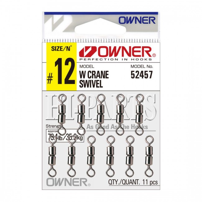 Микро вирбел OWNER W-CRANE SWIVEL 12 бр. | CARPMOJO.com
