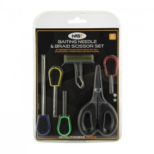 Комплект игли и инструменти NGT 6 Piece Plastic Baiting Set