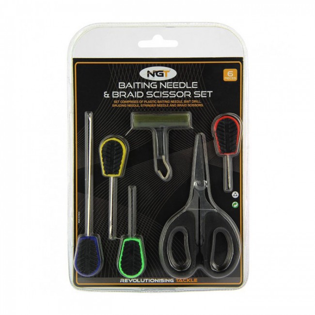 Комплект игли и инструменти NGT 6 Piece Plastic Baiting Set | CARPMOJO.com