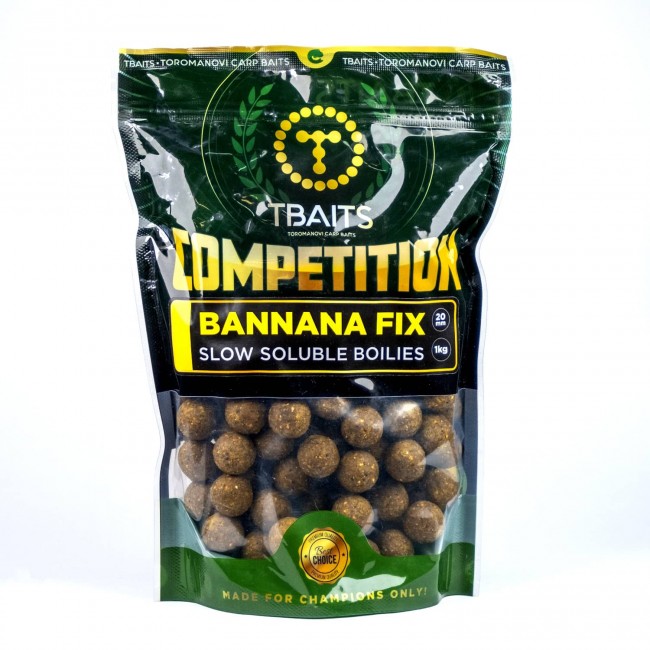Протеинови топчета T-BAITS BANANA FIX 1 kg | CARPMOJO.com