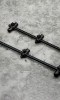Комплект бъзбарове OMC Elbowz 3 Rod Standart Black Anodised Aluminium